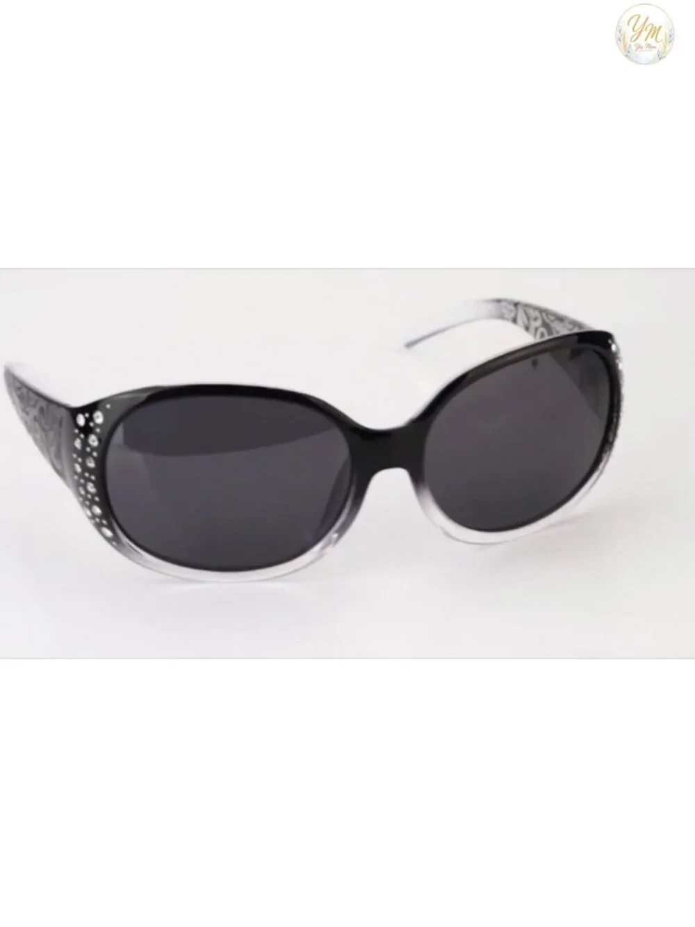 Polarized Sunglasses for Women Rhinestone Wrap Around Shades
